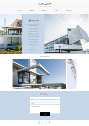 Web Design by Ruxandra Teodora for Alex Avery Photography | Design: #24315323