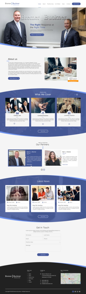 Law firm Seeks Modern and Engaging Site Redesign | Web Design par bdesigner9