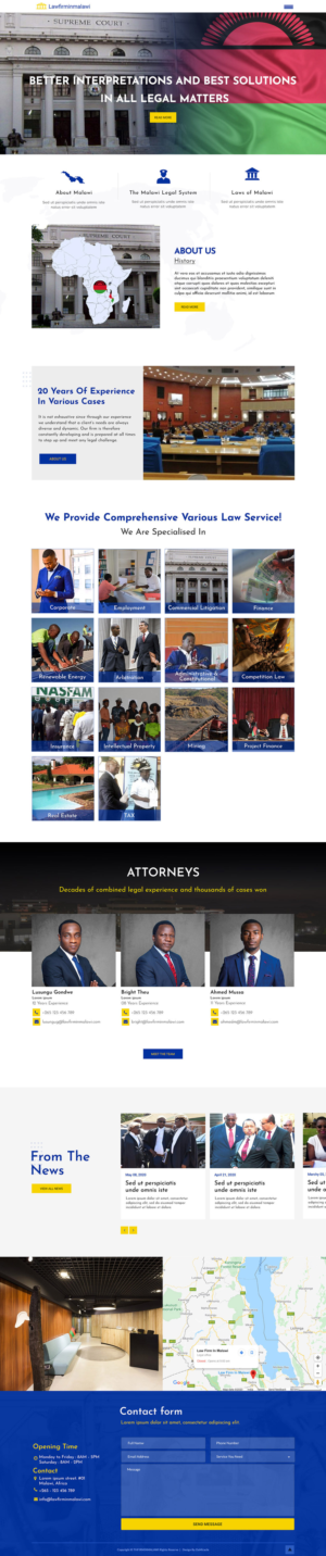 Law firm Seeks Modern and Engaging Site Redesign | Web Design by Da Miracle