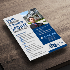 Ikon Realty Real Estate Brokerage Recruiting Flyer  | Flyer Design by Designers Hub