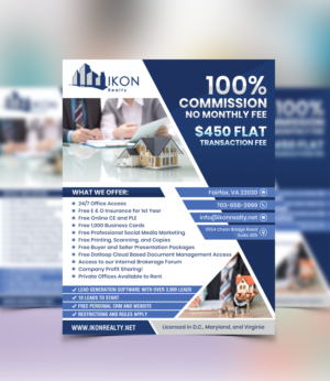 Ikon Realty Real Estate Brokerage Recruiting Flyer  | Flyer-Design von Sandaruwan