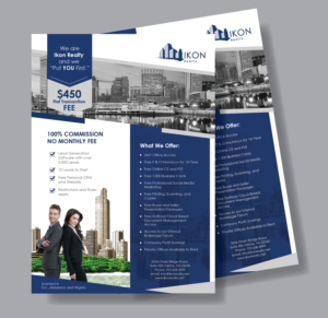 Ikon Realty Real Estate Brokerage Recruiting Flyer  | Flyer Design by Achiver
