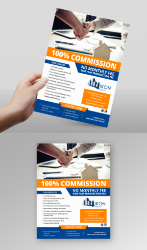 Ikon Realty Real Estate Brokerage Recruiting Flyer  | Diseño de Flyer por ecorokerz