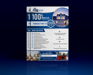Ikon Realty Real Estate Brokerage Recruiting Flyer  | Flyer-Design von SAI DESIGNS