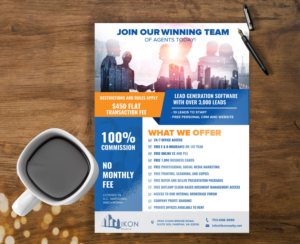 Ikon Realty Real Estate Brokerage Recruiting Flyer  | Flyer-Design von vcreatived