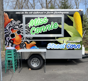 Miss Connie's Fire-Roasted Street Corn Concession Trailer Logo Wraps | Diseño de Rotulación de Vehículo por StarGraphics