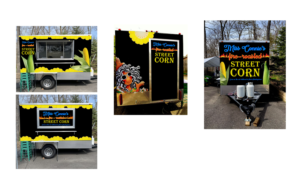 Miss Connie's Fire-Roasted Street Corn Concession Trailer Logo Wraps | Diseño de Rotulación de Vehículo por jancon 2
