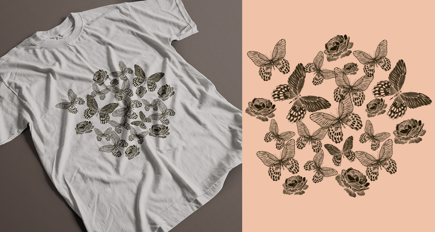 T-shirt Design by Blue - Design for Platinum Lacewing Boutique | Design: #24292859