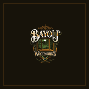 Bayou Woodworks - Superior Quality Custom Cabinetry | Logo Design by EzaiLX