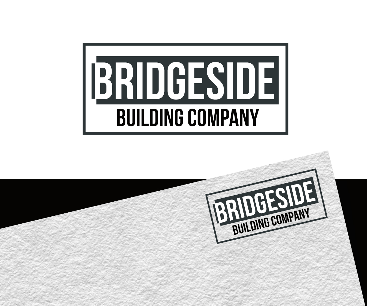 Upmarket, Modern Logo Design for Bridgeside Building Company. And maybe