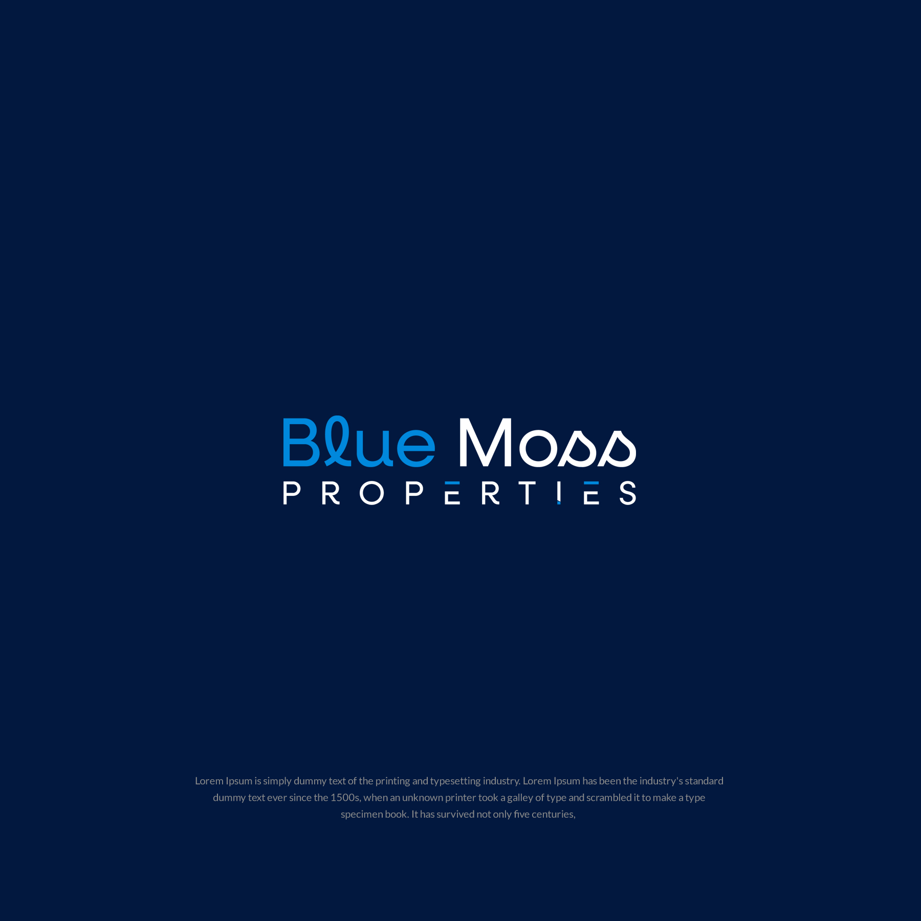 Logo Design by SL Designer for Blue Moss Properties, LLC | Design #24294493