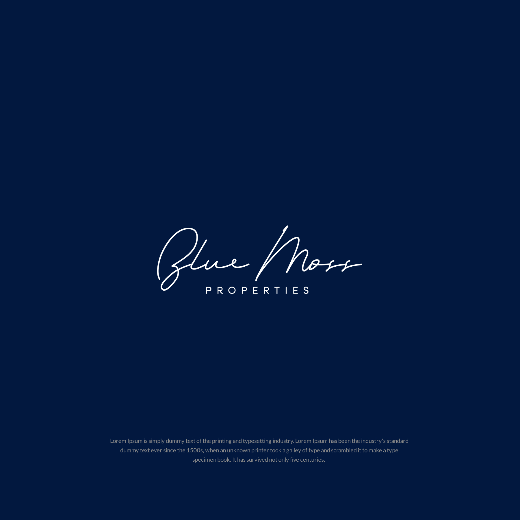Logo Design by SL Designer for Blue Moss Properties, LLC | Design #24294614