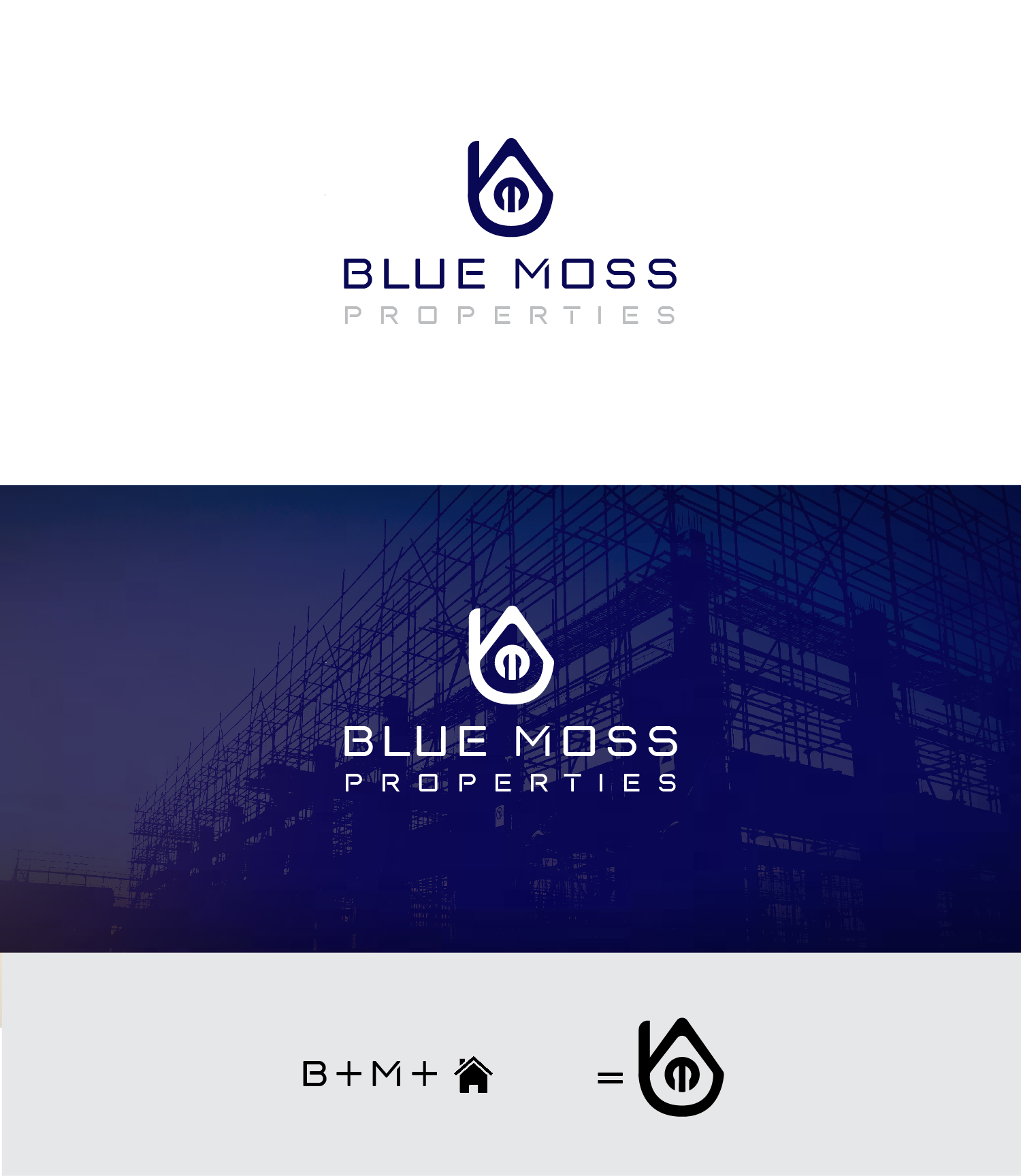 Logo Design by Satish Mali for Blue Moss Properties, LLC | Design #24294130