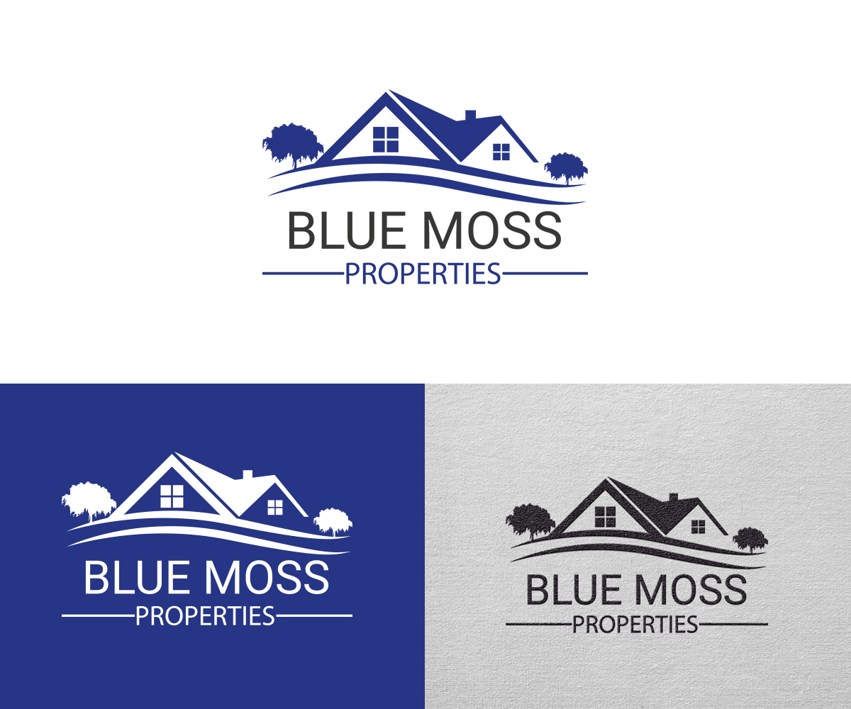 Diseño de Logo por yozikurnia777 para Blue Moss Properties, LLC | Diseño #24295573