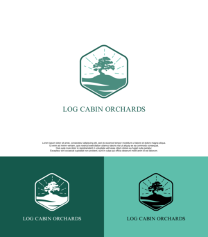 Log Cabin Orchards | Logo Design by siti MWDesign