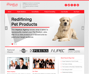 Web Design by Pabloravel for The Impetus Agency | Design: #3063463