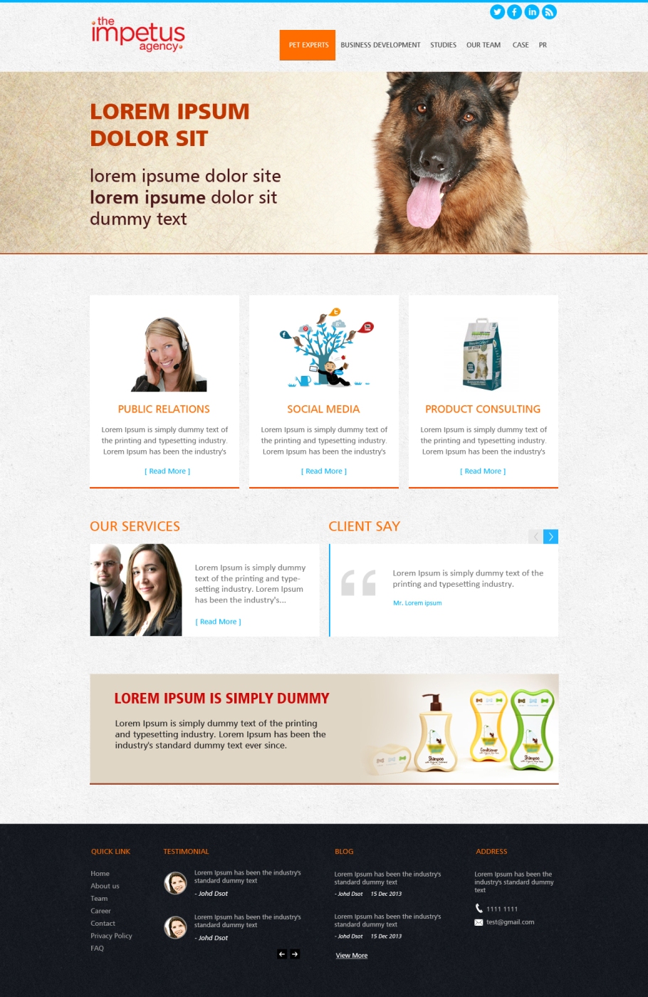 Web Design par GlobalTech pour The Impetus Agency | Design #3017735
