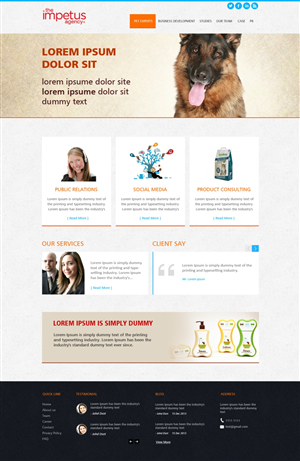 Web Design by GlobalTech for The Impetus Agency | Design: #3017735
