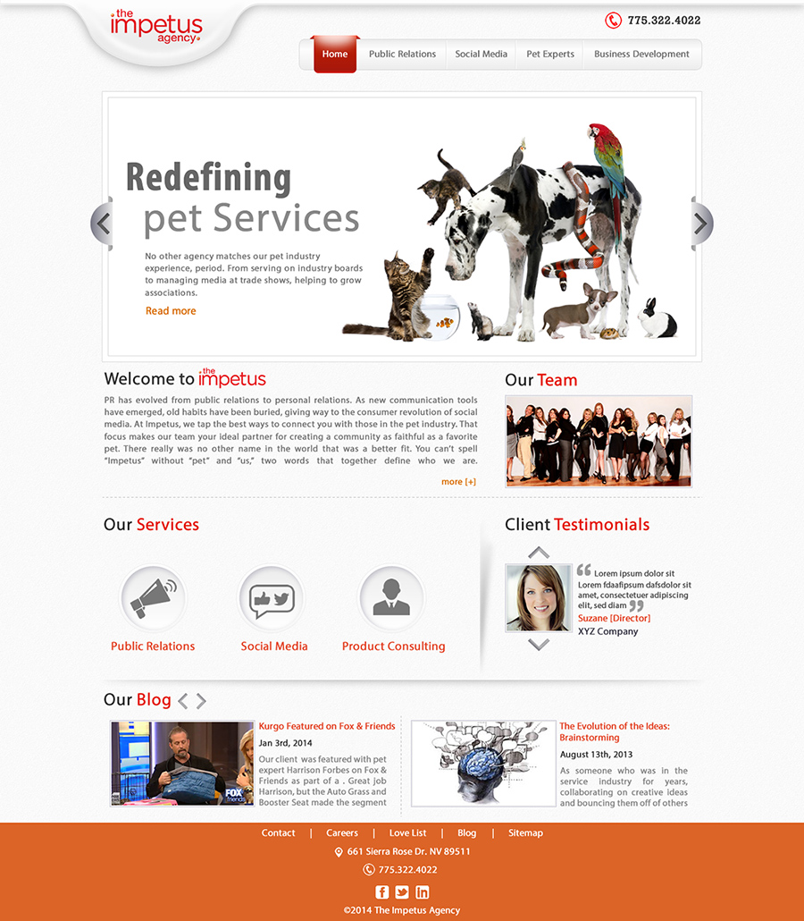 Web Design by Anooshaa Kachhia for The Impetus Agency | Design #3015141