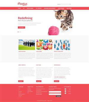 Web Design by pb for The Impetus Agency | Design: #3014534