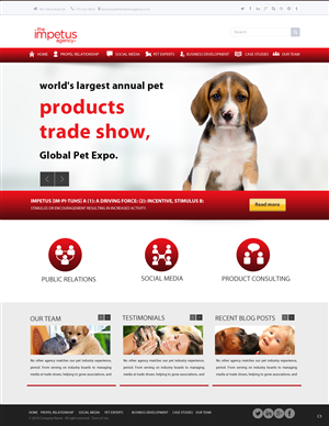 Web Design by pb for The Impetus Agency | Design: #3014545