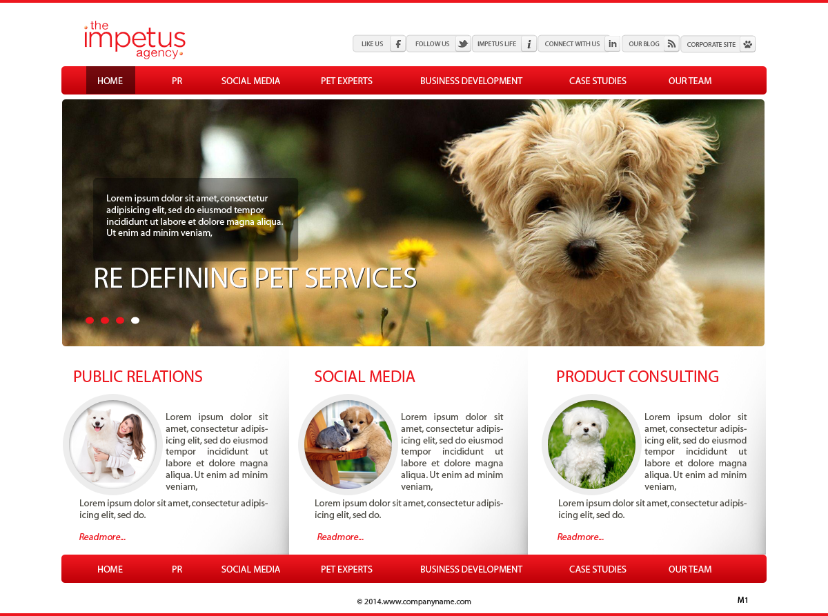 Web Design by pb for The Impetus Agency | Design #3014550