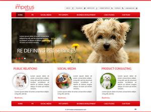 Web Design by pb for The Impetus Agency | Design: #3014550