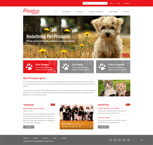 Web Design by pb for The Impetus Agency | Design: #3014559