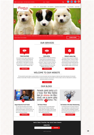 Web Design by pb for The Impetus Agency | Design: #3014566