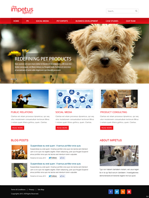 Web Design by pb for The Impetus Agency | Design: #3014587