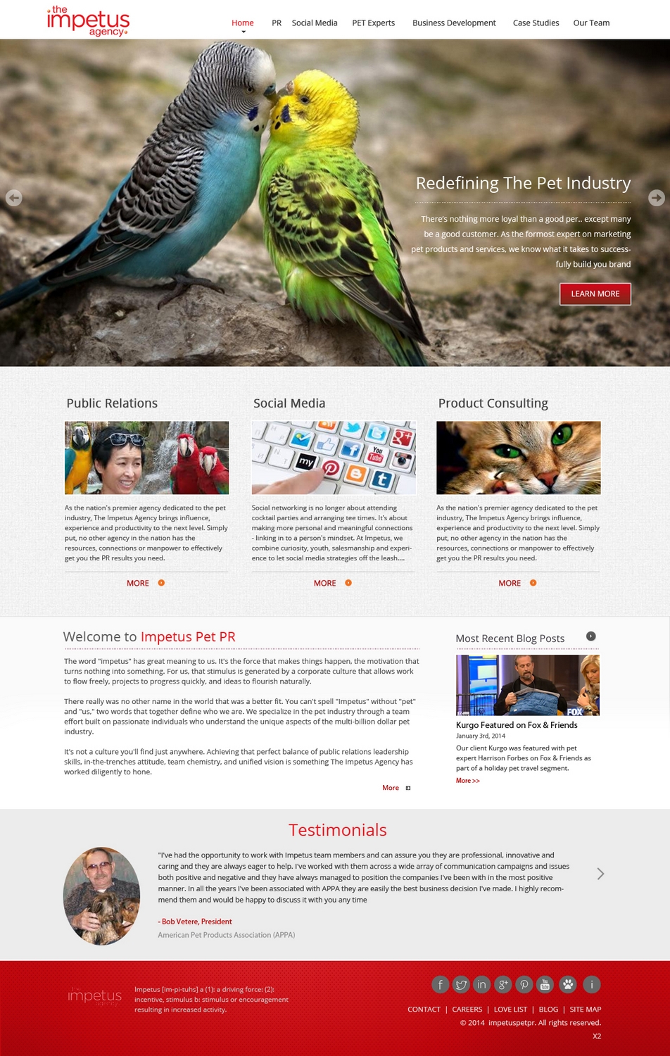 Web-Design von pb für The Impetus Agency | Design #3014592