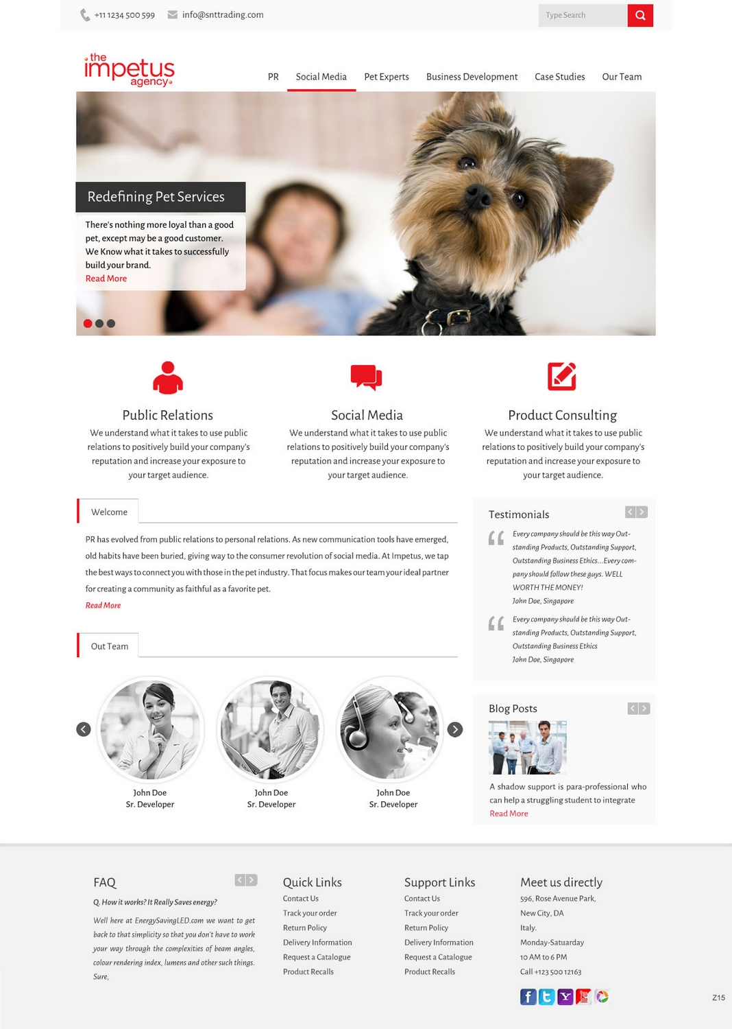 Web Design by pb for The Impetus Agency | Design #3014595