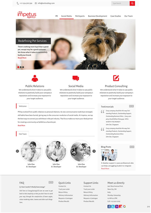 Web Design by pb for The Impetus Agency | Design: #3014595