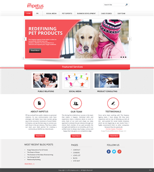 Web Design by pb for The Impetus Agency | Design: #3014598