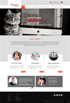 Web Design by pb for The Impetus Agency | Design: #3014601