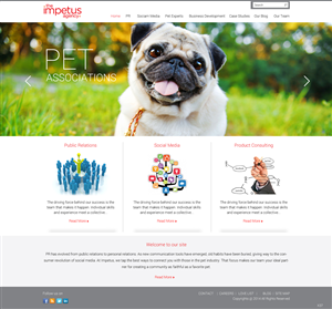 Web Design by pb for The Impetus Agency | Design: #3014603