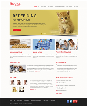 Web Design by pb for The Impetus Agency | Design: #3014604