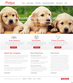 Web Design by pb for The Impetus Agency | Design: #3014607