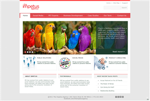 Web Design by pb for The Impetus Agency | Design: #3014617