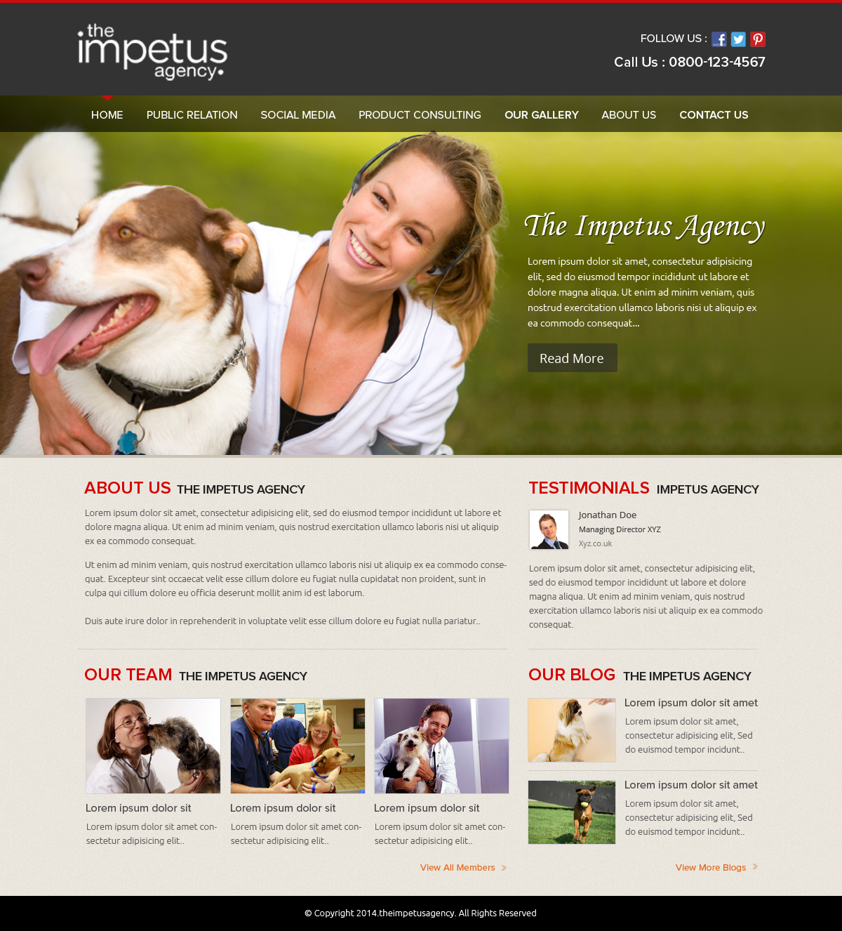 Web Design par OM pour The Impetus Agency | Design #3014249