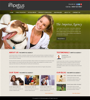 Web Design by OM for The Impetus Agency | Design #3014249