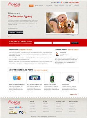 Web Design by OM for The Impetus Agency | Design: #3014252