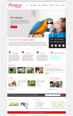 Web Design by OM for The Impetus Agency | Design: #3014292