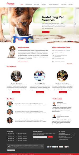 Web Design by OM for The Impetus Agency | Design: #3029107