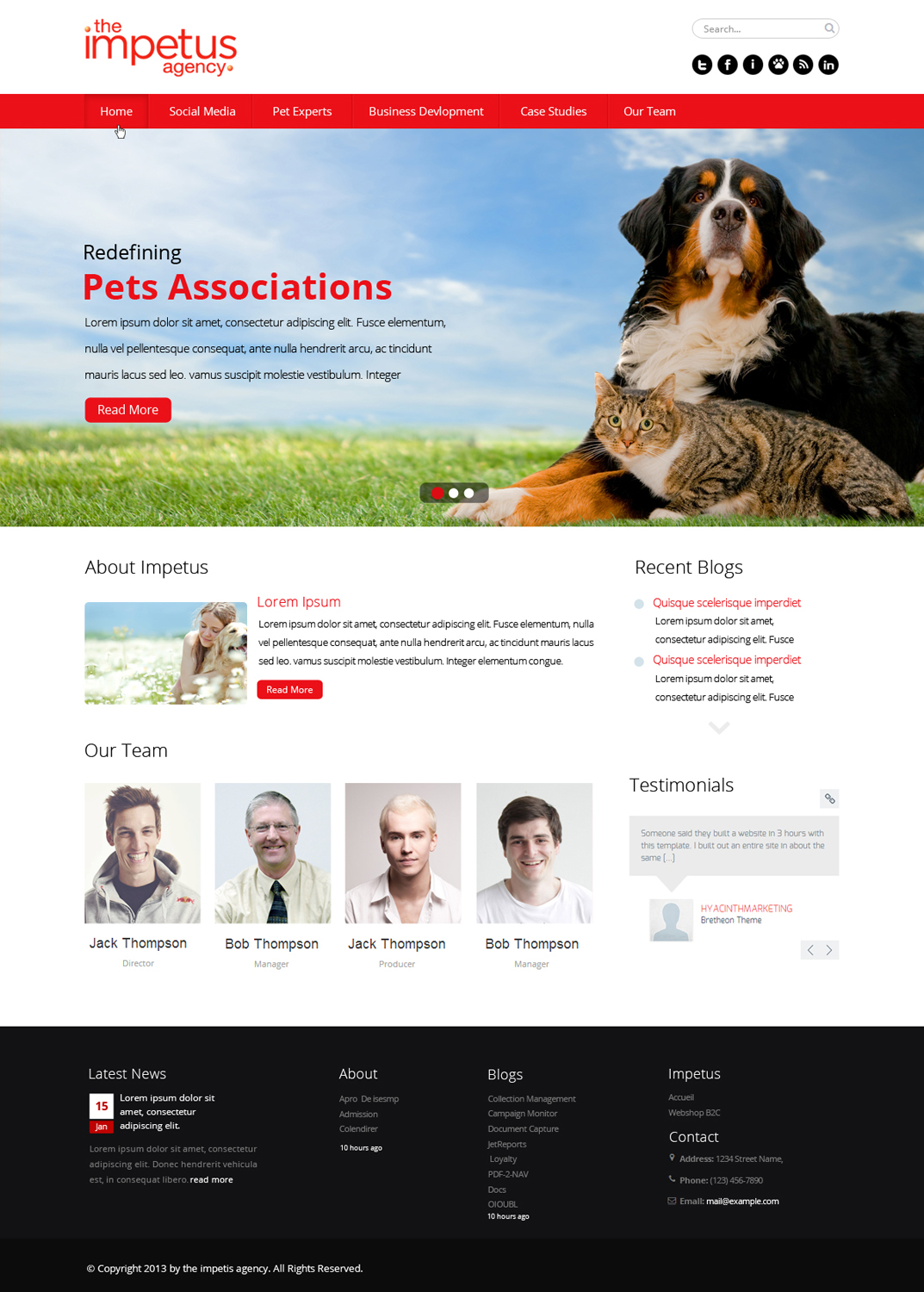 Web Design by OM for The Impetus Agency | Design #3029116
