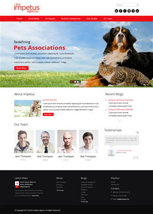 Web Design by OM for The Impetus Agency | Design: #3029116