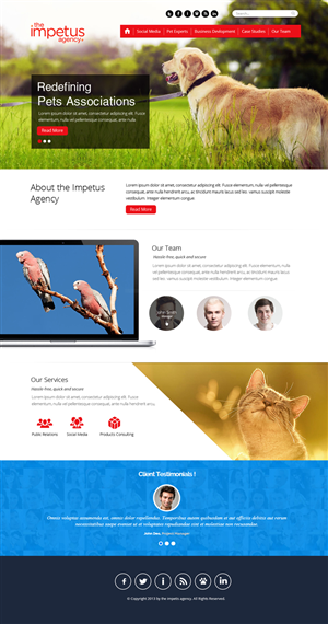 Web Design by OM for The Impetus Agency | Design: #3029120