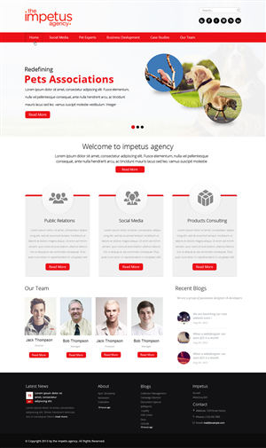 Web Design by OM for The Impetus Agency | Design: #3029124