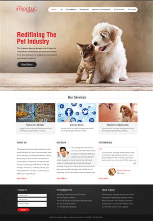 Web Design by OM for The Impetus Agency | Design: #3029132