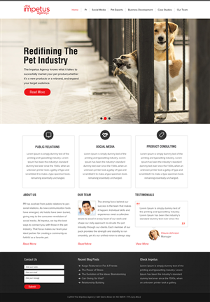 Web Design by OM for The Impetus Agency | Design: #3029137